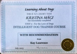 Intelligent Dog Training Course tunnistus